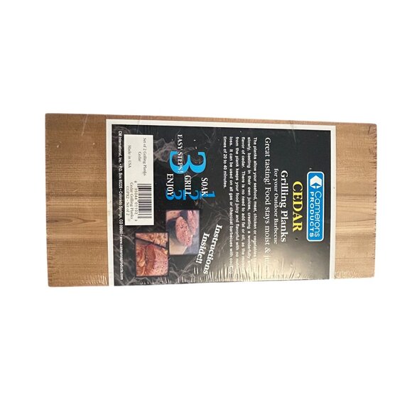 Camerons Products Cedar Grilling Planks For Outdoor Barbecues - 2 Pack - Picture 3 of 3